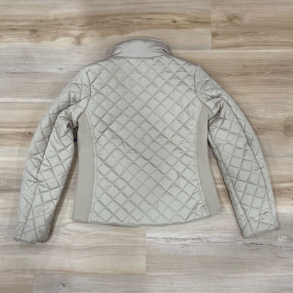 NWT U.S. Polo Assn. Beige Tan Quilted Jacket Puffer Coat Women’s Small - Picture 3 of 11